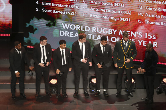 Equipe type de l'annee - Cérémonie des World Rugby Awards à l'Opéra Garnier à Paris le 29 octobre 2023.
