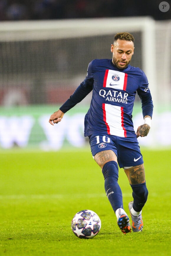 Neymar Jr (PSG) - Match de 8ème de finale aller de la Ligue Des Champions 2023 (LDC) "PSG - Bayern Munich (0-1)" au Parc Des Princes, le 14 février 2023. 