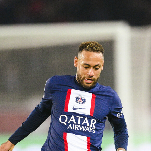 Neymar Jr (PSG) - Match de 8ème de finale aller de la Ligue Des Champions 2023 (LDC) "PSG - Bayern Munich (0-1)" au Parc Des Princes, le 14 février 2023. 