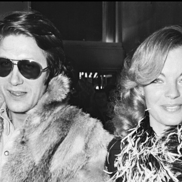 "Elle était vraie et elle en est morte. Durant le tournage, on ne savait pas quand le film commençait et quand il s'arrêtait."
Archives - Romy Schneider et Jacques Dutronc à la première du film "L'important c'est d'aimer" Paris. 1975.