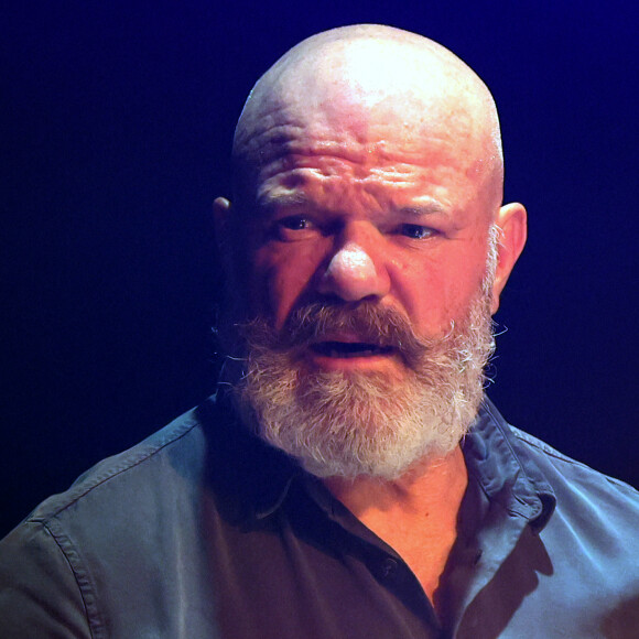 Exclusif - Philippe Etchebest et son groupe de rock "Chef and the Gang" presentent un spectacle musical et humoristique, le 19 Mars 2023. Patrick Bernard-Fabien Cottereau/BESTIMAGE 