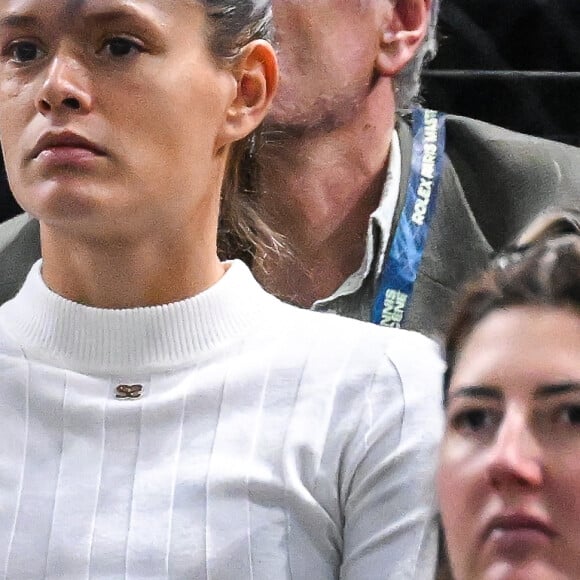 Chloé Paquet - People dans les tribunes de la demi-finale de l'Open Rolex Paris Masters à l'Accor Arena entre N. Djokovic contre A. Rublev le 4 Novembre 2023. © Matthieu Mirville/Bestimage 