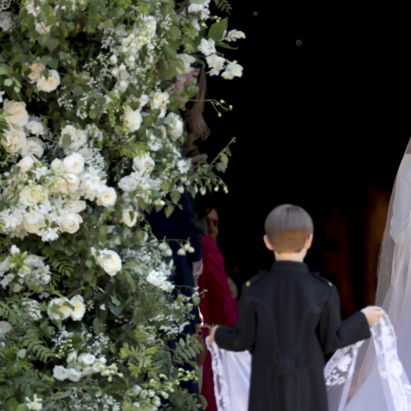 Meghan Markle, duchesse de Sussex, arrive à la chapelle St. George au château de Windsor - Cérémonie de mariage du prince Harry et de Meghan Markle en la chapelle Saint-George au château de Windsor, Royaume Uni, le 19 mai 2018. 