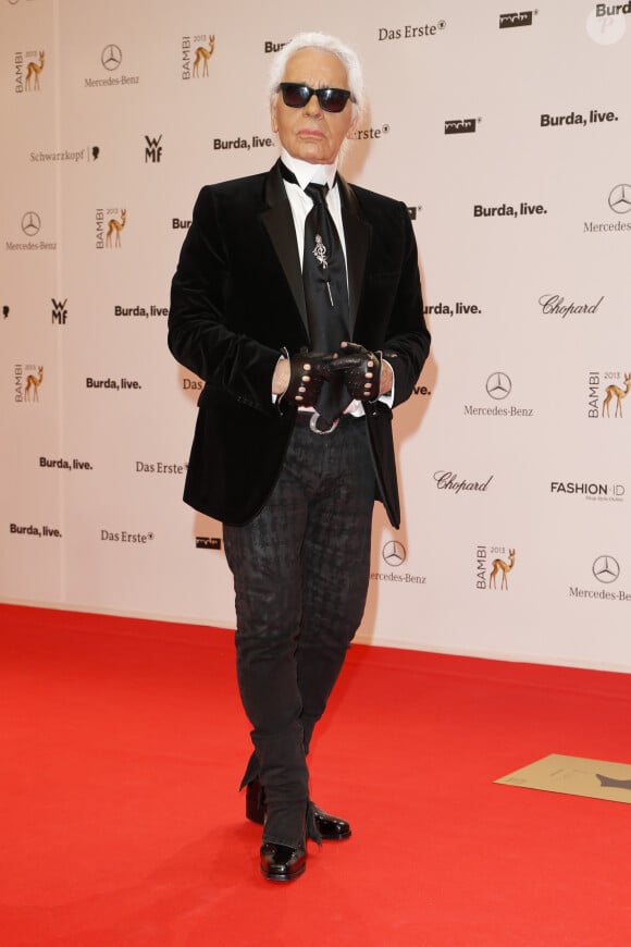 Karl Lagerfeld - Ceremonie des Bambi awards a Berlin en Allemagne le 14 novembre 2013.  German media award Bambi in Berlin, Germany, November 14th, 2013 