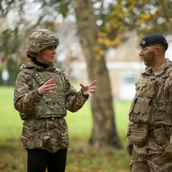 Kate Middleton - Visite au 1er Queen's Dragoon Guards à la caserne Robertson, Dareham, dans le Norfolk. Le 8 novembre 2023.