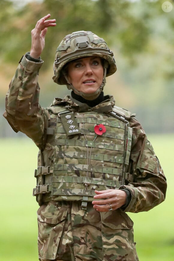 Kate Middleton - Visite au 1er Queen's Dragoon Guards à la caserne Robertson, Dareham, dans le Norfolk. Le 8 novembre 2023.