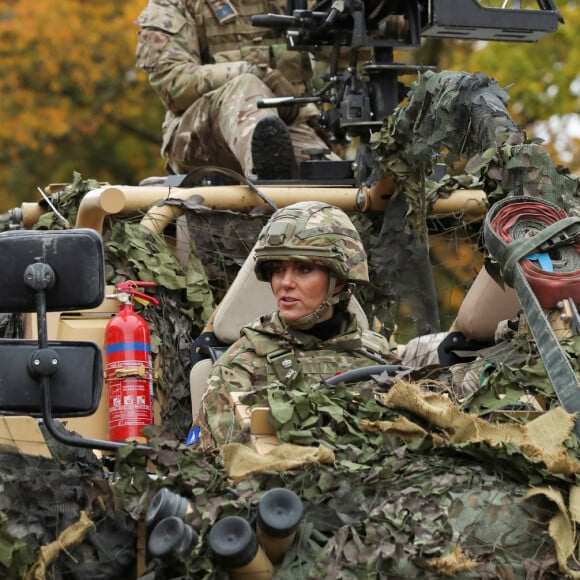 Kate Middleton - Visite au 1er Queen's Dragoon Guards à la caserne Robertson, Dareham, dans le Norfolk. Le 8 novembre 2023.