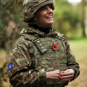 Kate Middleton - Visite au 1er Queen's Dragoon Guards à la caserne Robertson, Dareham, dans le Norfolk. Le 8 novembre 2023.