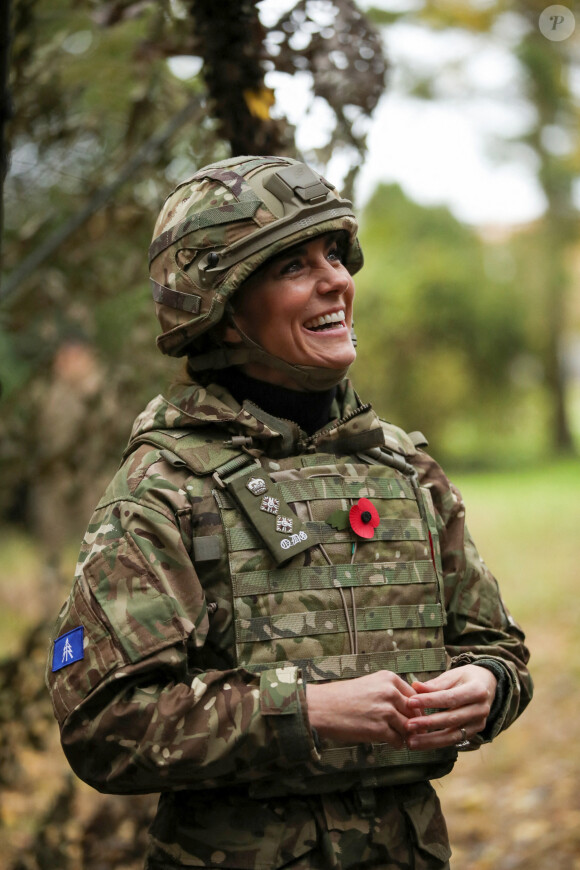 Kate Middleton - Visite au 1er Queen's Dragoon Guards à la caserne Robertson, Dareham, dans le Norfolk. Le 8 novembre 2023.