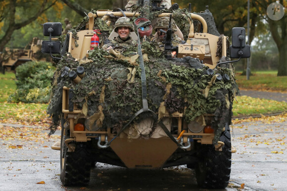 Kate Middleton - Visite au 1er Queen's Dragoon Guards à la caserne Robertson, Dareham, dans le Norfolk. Le 8 novembre 2023.