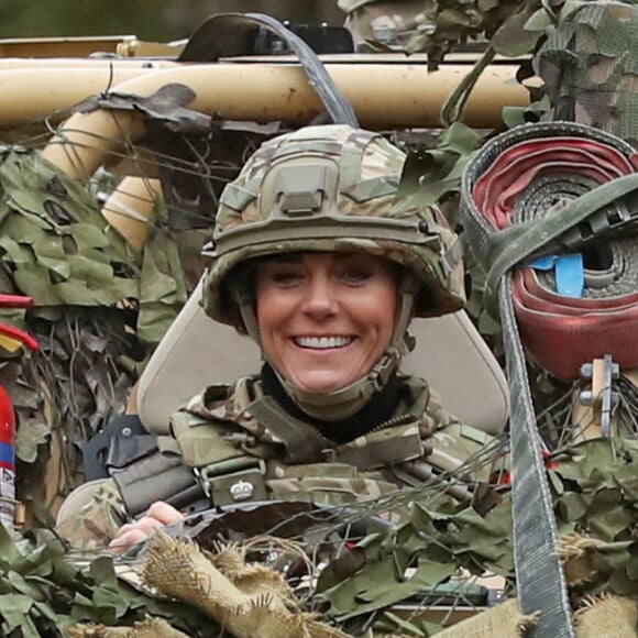 Kate Middleton - Visite au 1er Queen's Dragoon Guards à la caserne Robertson, Dareham, dans le Norfolk. Le 8 novembre 2023.