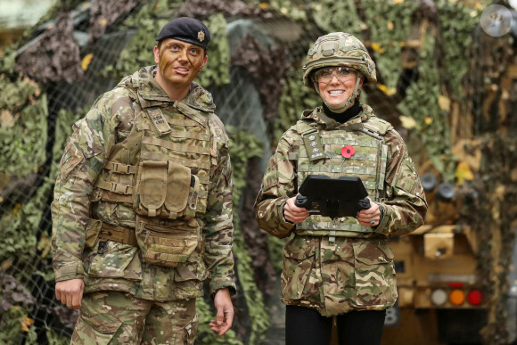 Kate Middleton - Visite au 1er Queen's Dragoon Guards à la caserne Robertson, Dareham, dans le Norfolk. Le 8 novembre 2023.