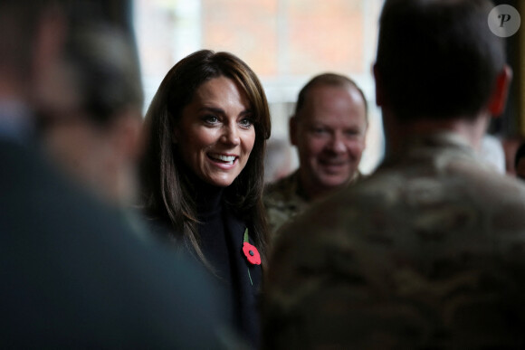 Kate Middleton - Visite au 1er Queen's Dragoon Guards à la caserne Robertson, Dareham, dans le Norfolk. Le 8 novembre 2023.