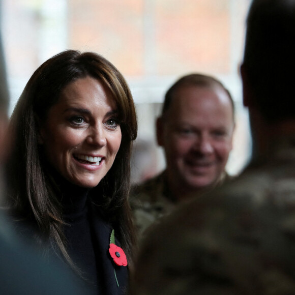 Kate Middleton - Visite au 1er Queen's Dragoon Guards à la caserne Robertson, Dareham, dans le Norfolk. Le 8 novembre 2023.