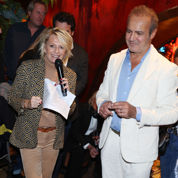 Exclusif - Sophie Davant à la soirée de Roland Perez pour la sortie de son nouveau livre "Ma Mere, Dieu et Litzie" au Buddha Bar à Paris, le 8 novembre 2023. @Jerome Dominé/ABACAPRESS.COM
