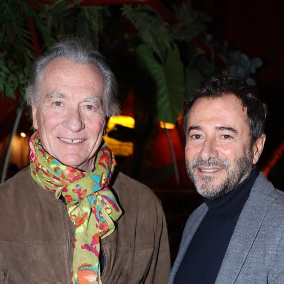 Exclusif - William Leymergie et Bernard Montiel à la soirée de Roland Perez pour la sortie de son nouveau livre "Ma Mere, Dieu et Litzie" au Buddha Bar à Paris, le 8 novembre 2023. @Jerome Dominé/ABACAPRESS.COM