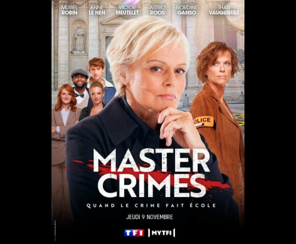 Muriel Robin et Anne Le Nen se donnent la réplique sur TF1 et incarnent, l'une une professeure en psychocriminologie, l'autre une flic.
Muriel Robin et Anne Le Nen dans la série "Master Crimes", sur TF1.