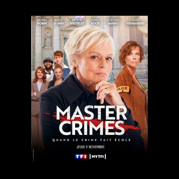 Muriel Robin et Anne Le Nen se donnent la réplique sur TF1 et incarnent, l'une une professeure en psychocriminologie, l'autre une flic.
Muriel Robin et Anne Le Nen dans la série "Master Crimes", sur TF1.