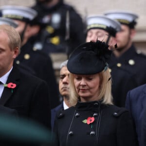 Boris Johnson - La famille royale honore les disparus des deux guerres mondiales lors de la cérémonie Remembrance Sunday (Dimanche du souvenir) au Cénotaphe à Londres. Le 12 novembre 2023.