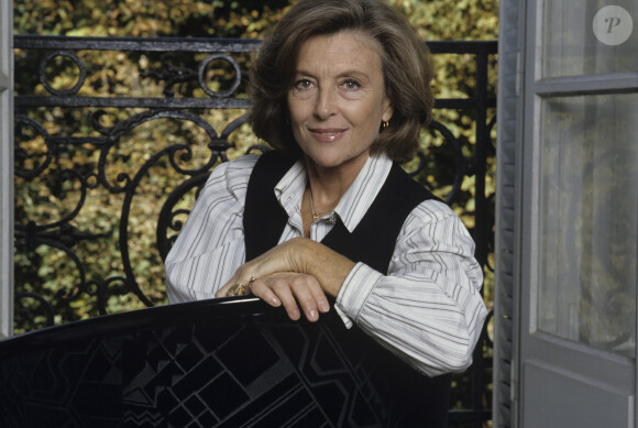 En France, à Paris, Nicole Courcel en octobre 1989.