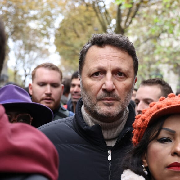 Après avoir rencontré les familles des otages franco-israéliens détenus par le Hamas, Arthur a participé à la marche
Arthur (Jacques Essebag) - Marche pour la République et contre l'antisémitisme à Paris le 12 novembre 2023. © Denis Guignebourg / Bestimage