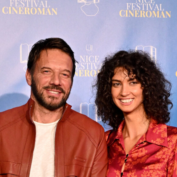 Samuel Le Bihan et Stefania Cristian - Arrivées à la soirée de la 4ème édition du festival Cinéroman à Nice au cinéma Pathé Gare du Sud le 6 octobre 2022. © Bruno Bebert / Bestimage