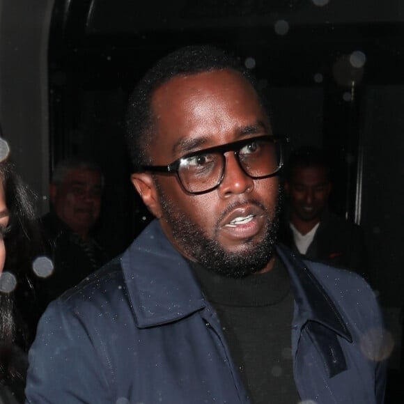 Sean Diddy Combs et Cassie quittent le restaurant Craig à West Hollywood le 23 mars 2018.