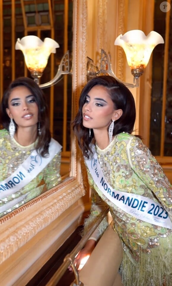 Une nouvelle reine de beauté à suivre de près !
Wissem Morel-Omari (Miss Normandie 2023) immortalisée sur Instagram (Screen Vidéo)