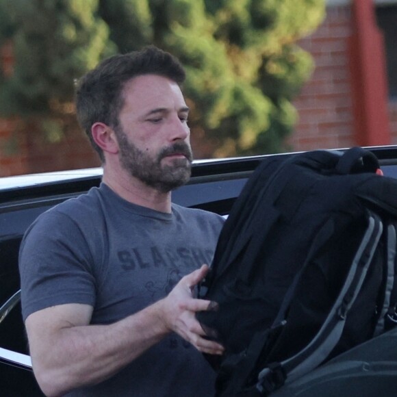 Ben Affleck est séparé de Jennifer Garner depuis 2015, et divorcé depuis 2017. 
Ben Affleck et sa fille Seraphina - Ben Affleck vient chercher ses enfants dans un skatepark à Los Angeles