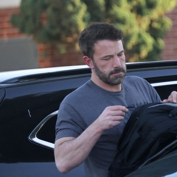 Ben Affleck et sa fille Seraphina - Ben Affleck vient chercher ses enfants dans un skatepark à Los Angeles