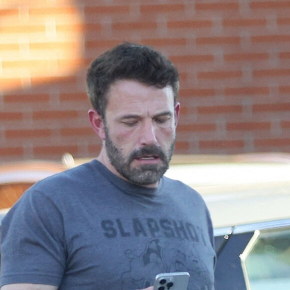 Ben Affleck et sa fille Seraphina - Ben Affleck vient chercher ses enfants dans un skatepark à Los Angeles