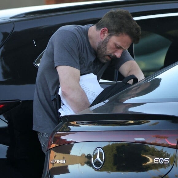 Ben Affleck et sa fille Seraphina - Ben Affleck vient chercher ses enfants dans un skatepark à Los Angeles