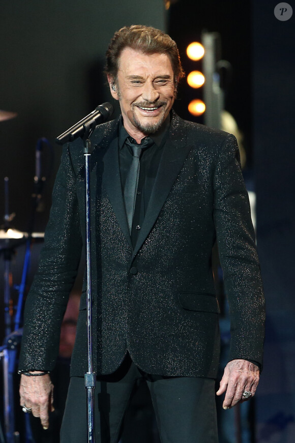 Exclusif - Johnny Hallyday - Enregistrement de l'émission Spécial Johnny Hallyday, "Johnny, la soirée événement", qui sera diffusée sur TF1 en prime-time le 20 décembre. 