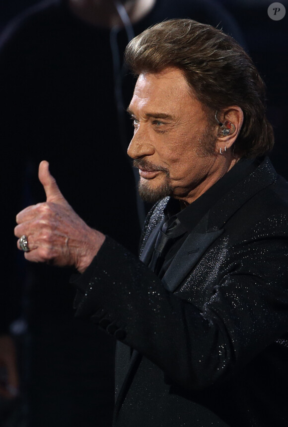 Exclusif - Johnny Hallyday - Enregistrement de l'émission Spécial Johnny Hallyday, "Johnny, la soirée événement", qui sera diffusée sur TF1 en prime-time le 20 décembre. 