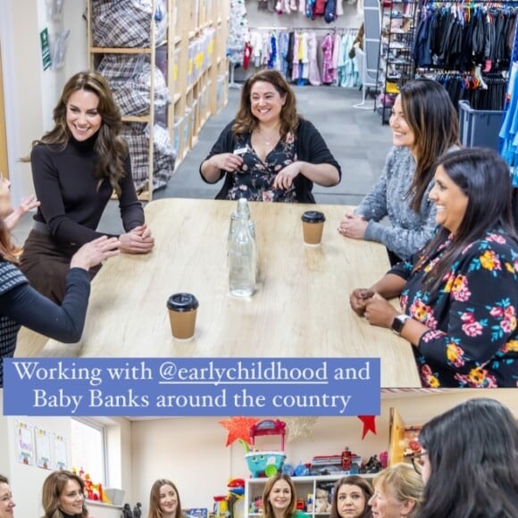 Kate Middleton a rendu visite à Sebby's Corner, association venant en aide aux parents et aux jeunes enfants