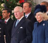 Selon cet ouvrage, deux "racistes royaux" auraient parlé de la couleur de peau d'Archie.
Le roi Charles III d'Angleterre et Camilla Parker Bowles, reine consort d'Angleterre, - Cérémonie de bienvenue du président de la Corée du Sud à Horse Guards Parade à Londres, le 21 novembre 2023. 