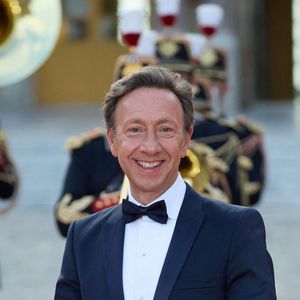 Stéphane Bern - Dîner d'Etat au château de Versailles en l'honneur de la visite officielle du roi et de la reine d'Angleterre en France (20 - 22 septembre 2023). Le 20 septembre 2023. 150 invités triés sur le volet ont été conviés à cette occasion. © Moreau-Jacovides / Bestimage 