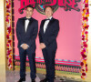 Stéphane Bern et son compagnon Yori Bailleres - Arrivées des invités au Bal de la Rose 2023 sur le thème "Bollywood" à la salle des étoiles à Monaco le 25 mars 2023. © Olivier Huitel / Pool / Bestimage 
