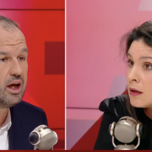 Apolline de Malherbe en plein clash avec son invité Manuel Bompard dans le "Face à Face" de BFMTV