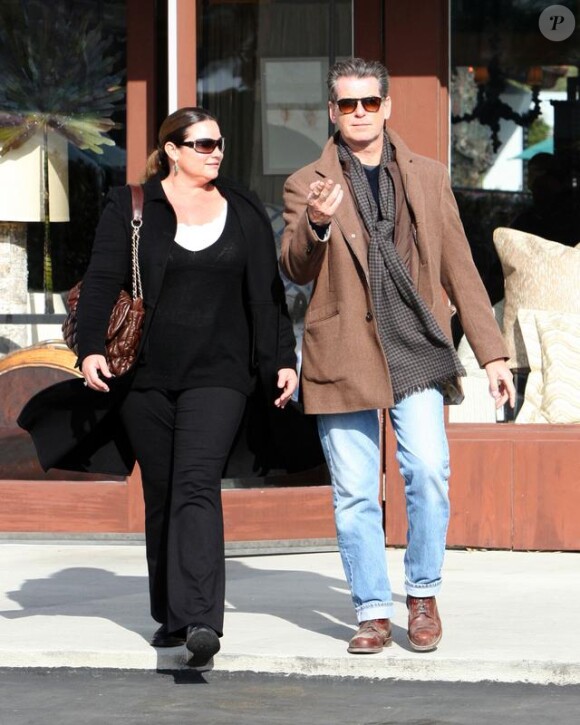 Pierce Brosnan et sa femme Keely (11 mars à Malibu)