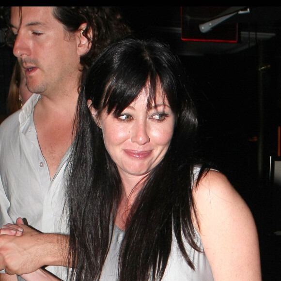 Shannen Doherty, Kurt Iswarienko, au restaurent "Abe and Arthur" à New York