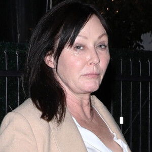 Exclusif - Shannen Doherty à la sortie du restaurant "Giorgio Baldi" à Los Angeles.