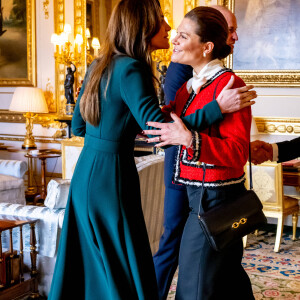 Ils ont également retrouvé Kate Middleton et le prince William
La princesse Victoria et le prince Daniel de Suède reçus par Le prince William, prince de Galles, et Catherine (Kate) Middleton, princesse de Galles, au château de Windsor, le 30 novembre 2023. 