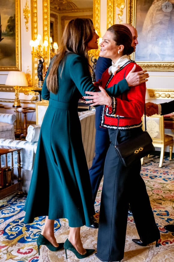 Ils ont également retrouvé Kate Middleton et le prince William
La princesse Victoria et le prince Daniel de Suède reçus par Le prince William, prince de Galles, et Catherine (Kate) Middleton, princesse de Galles, au château de Windsor, le 30 novembre 2023. 