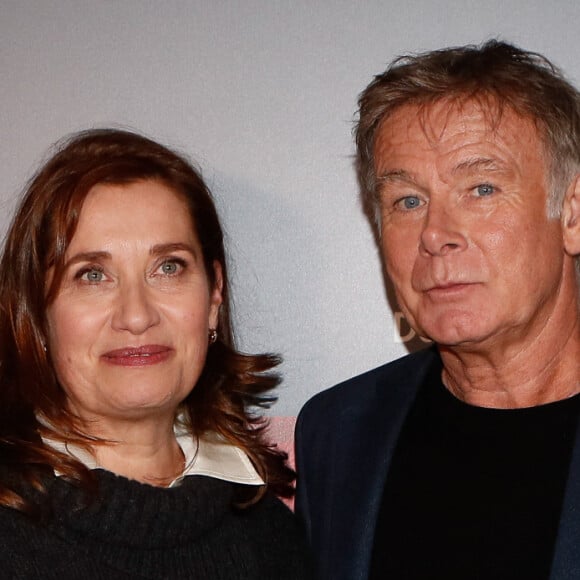 Emmanuelle Devos, Franck Dubosc - Avant-première du film "Noël Joyeux" au cinéma Pathé Wepler à Paris le 27 novembre 2023.