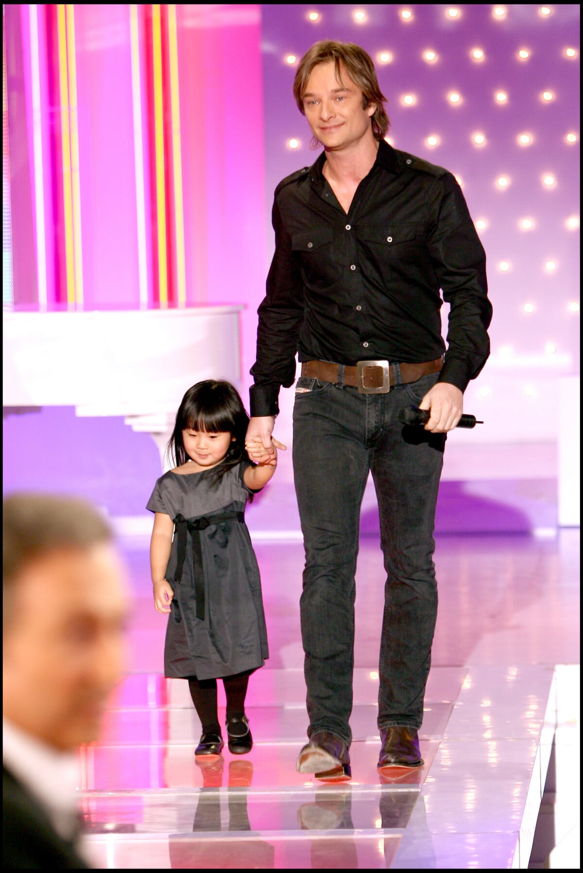 Photo : David Hallyday et Jade Hallyday - Enregistrement de l'émission ...