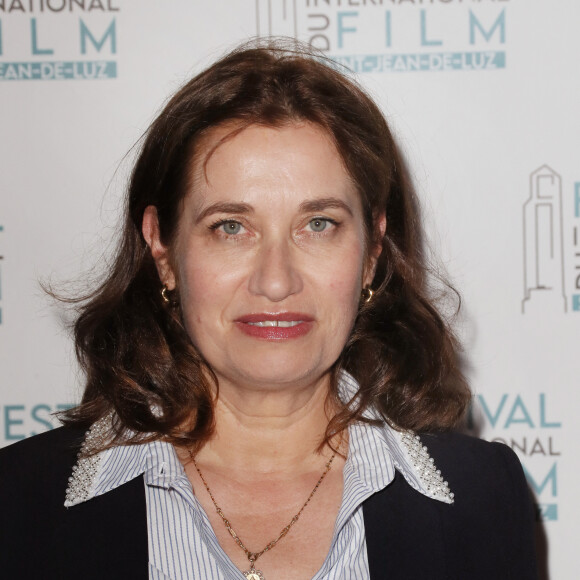 Emmanuelle Devos pour le film "l'homme d'argile" en competition au festival international de Saint-Jean de Luz. Patrick Bernard/ Bestimage