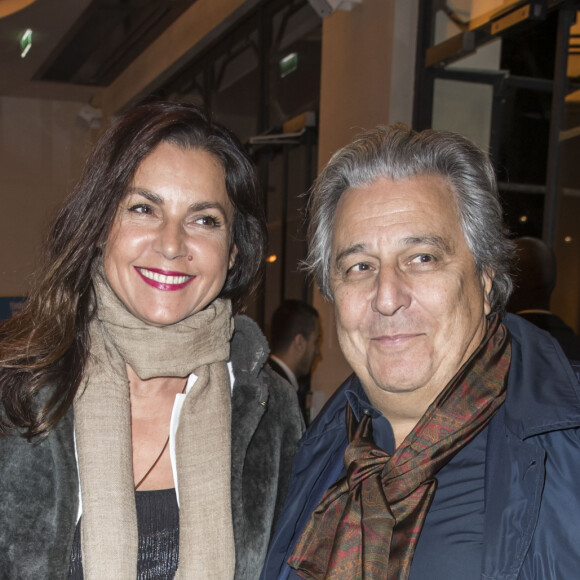 Exclusif - Christian Clavier et sa femme Isabelle de Araujo - People au spectacle "Peau d'âne" lors de la réouverture du théâtre Marigny à Paris le 22 novembre 2018. © Olivier Borde - Cyril Moreau / Bestimage 