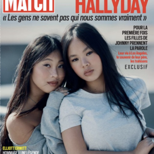 Jade et Joy Hallyday en couverture de "Paris Match", numéro du 7 décembre 2023.