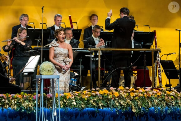 Soprano Julia Sporsén - La famille royale de Suède lors de la cérémonie de remise du prix Nobel à Stockholm. Le 10 décembre 2023